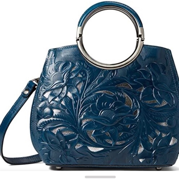 Patricia Nash Aria Vintage Satchel Bag With Handles - Picture 1 of 5